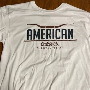 White Short Sleeve Tee with Bold Graphic Design